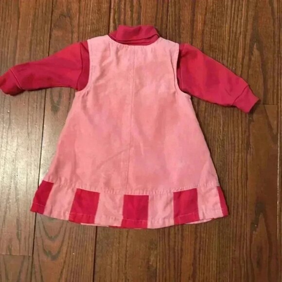 Samara Pink Jumper With Long Sleeve Shirt Size 12 M - Picture 7 of 10